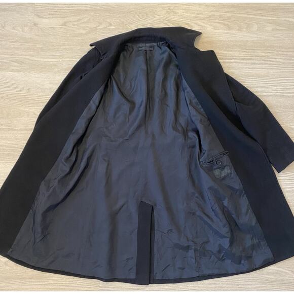 THE ROW Cashmere Belted Wrap Coat Black Sz 0 Quiet Luxury Designer USA - Picture 7 of 16